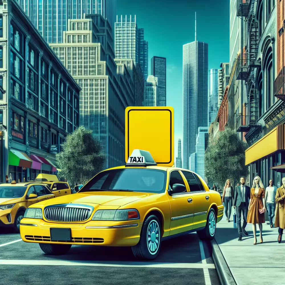 žlutá karta taxi