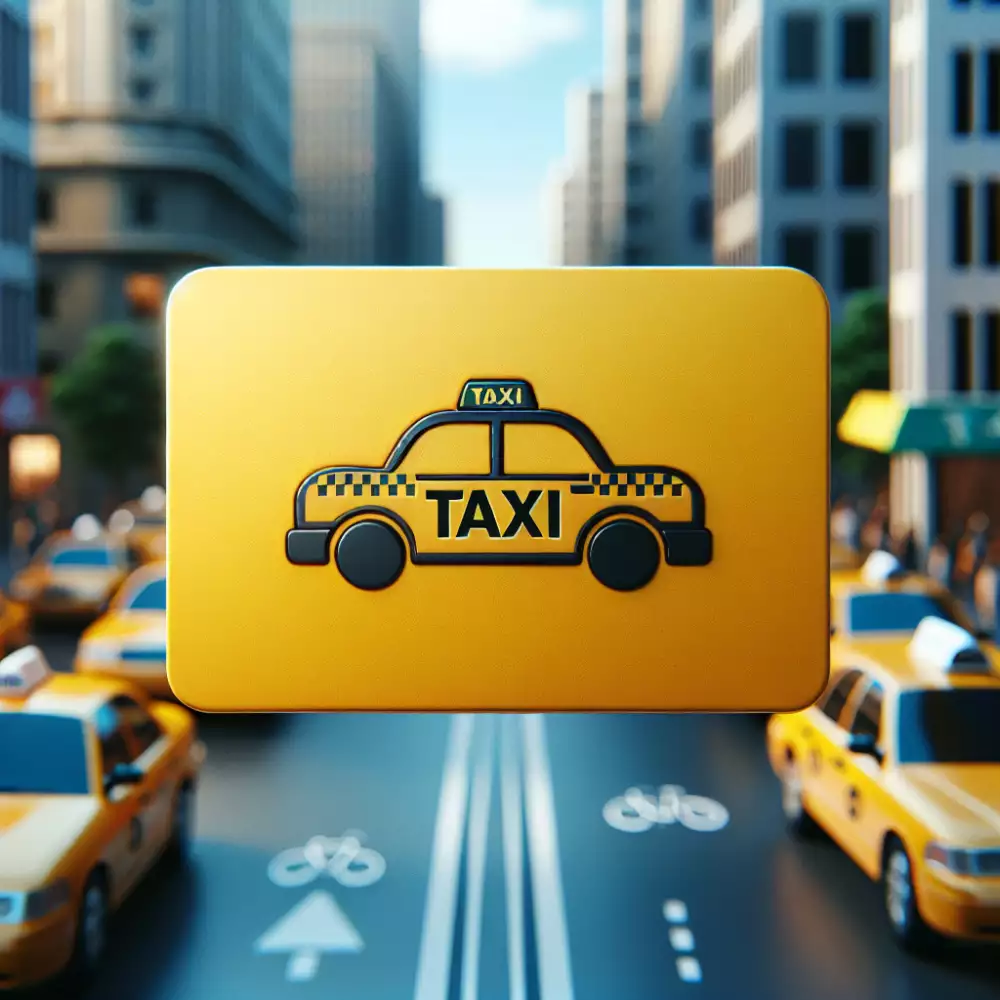 žlutá karta taxi